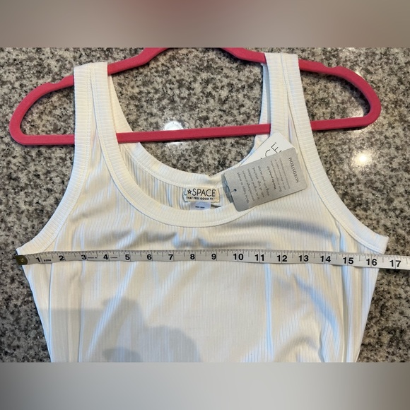 L*SPACE Sandpiper White Sleeveless Cover-up Dress with Ruched Side - Picture 7 of 10